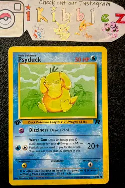 Psyduck 65/82 MP 1st Edition Team Rocket Pokemon Card. Free Tracked Shipping! - Image 1