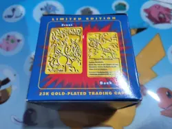 Pokemon Charizard 23K Gold-Plated Burger King Trading Card Actual pic. New LOOK! - Image 5