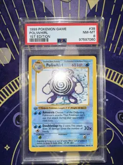 Pokemon Card - Poliwhirl Base Set 1st Edition Shadowless 38/102 Uncommon - Image 1