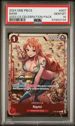 PSA 10 Gem Mint Nami 2023 CS Celebration ST01-007 Common One Piece Card 2024 - Image 1