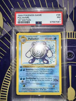 Pokemon Card - Poliwhirl Base Set 1st Edition Shadowless 38/102 Uncommon - Image 1