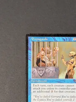 MTG Card - 1x Propaganda - Tempest - Played MP - Vintage - Magic The Gathering - Image 3