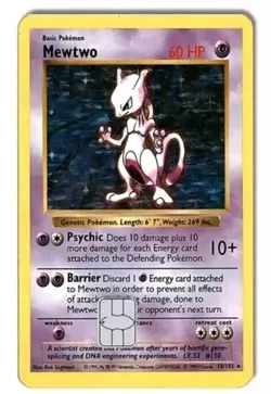 Mewtwo Pokemon Card Skin | Meme | Credit Card Sticker | Debit Card Skin |Mewtwo - Image 1
