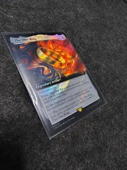 The One Ring Surge Foil Extended Art Playtest Stand In Proxy Card - Image 2