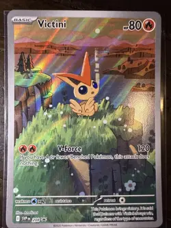 Pokemon TCG Victini Full Art Holo Black Star Promo Card 208 - Image 1