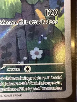 Pokemon TCG Victini Full Art Holo Black Star Promo Card 208 - Image 3