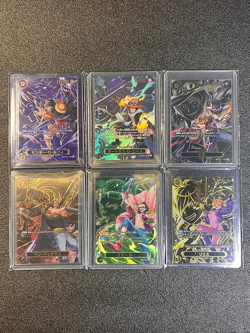 6 Set Special Parallel Luffy,Sabo,Ace ONE PIECE CARD GAME Japanese OP13 - Image 1