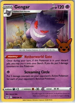 Pokemon Card Gengar 066/198 Trick or Trade BOOster - Near Mint - Image 1