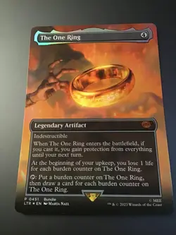 MTG x Lord of the Rings #0451 Promo The One Ring Borderless Foil LP - Image 1