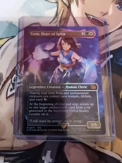 MTG - Yuna, Hope of Spira - Borderless Chocobo Track Foil - Final Fantasy - Image 1