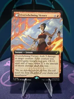 x1 Overwhelming Victory - Extended Art R MTG Avatar: The Last Airbender: Eternal - Image 1
