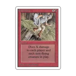 WOTC MtG Unlimited Earthquake (R) Fair- - Image 1