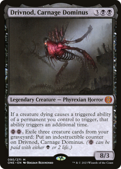 Drivnod, Carnage Dominus - 90 - Phyrexia: All Will Be One- Near Mint - MTG - Image 1