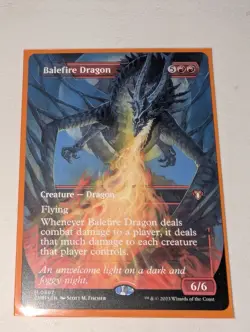Magic the Gathering - Balefire Dragon (Borderless) - Commander Masters - NM - Image 1