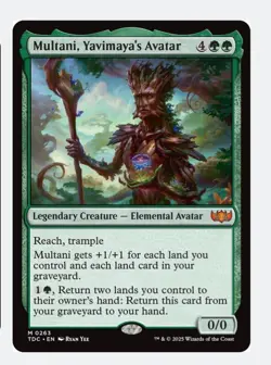 Multani, Yavimaya's Avatar | MTG TDC | EDH Commander Landfall | Mythic | NEW NM - Image 1