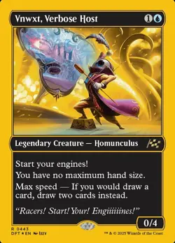 Near Mint x 1 Vnwxt, Verbose Host - First-Place Foil Aetherdrift Variants - Image 1