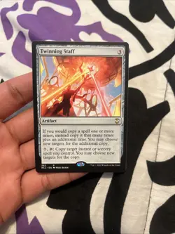 MTG Twinning Staff. Mint Condition. Streets of New Capenna. - Image 1