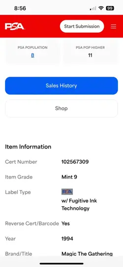 OBSIANUS GOLEM Revised Edition 1994 Magic The Gathering (MTG) TCG PSA 9 ??MINT?? - Image 4