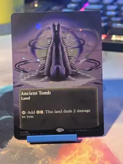 Ancient Tomb (0136) (Borderless) (Galaxy Foil) Edge of Eternities: Stellar... - Image 1