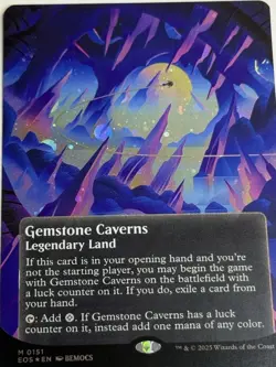 Gemstone Caverns (0151) (Borderless) (Galaxy Foil) Edge of Eternities - Image 1