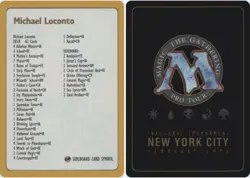 Decklist - Michael Loconto - 1996 ~ Moderately Played Pro Tour F MTG Magic Ultim - Image 1