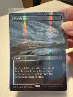 Marsh Flats (Borderless) (Dragonscale Foil) Special Guests Foil - Image 1