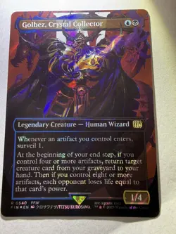 Golbez, Crystal Collector - Surge Foil - Borderless - MTG FINAL FANTASY - RareCo - Image 3