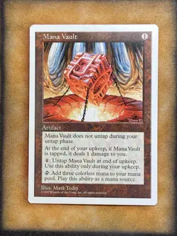 MTG Mana Vault Rare Fifth Edition NM - Image 1