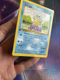 (VP) Pokemon TCG Squirtle SCHIGGY Base Set 63/102 Regular 1st Ed GERMAN LP - Image 4