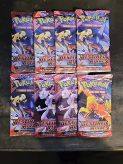 Lot of 8 Pokemon TCG Destined Rivals Scarlet & Violet Booster Packs New - Image 1
