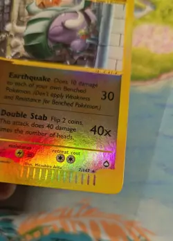 Vintage! Donphan - Pokemon TCG Aquapolis 7/147 - Reverse Holo Rare - NM+ - Image 3