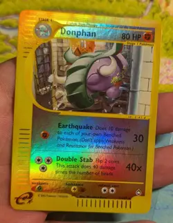 Vintage! Donphan - Pokemon TCG Aquapolis 7/147 - Reverse Holo Rare - NM+ - Image 5