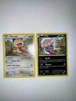 Pokemon TCG Meowth & Inkay 67 & 41/108 Roaring Skies Set - The Great Berry Heist - Image 1
