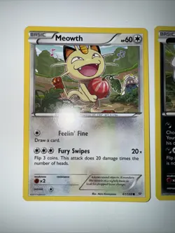 Pokemon TCG Meowth & Inkay 67 & 41/108 Roaring Skies Set - The Great Berry Heist - Image 2