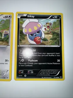 Pokemon TCG Meowth & Inkay 67 & 41/108 Roaring Skies Set - The Great Berry Heist - Image 3
