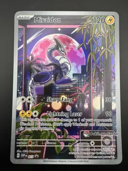 Miraidon SVP#013 Illustration Rare Pokemon Center Exclusive Black Star Promo - Image 3