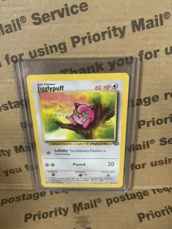 Jigglypuff - 54/64 Jungle Unlimited Common Pokemon - NM - Image 1