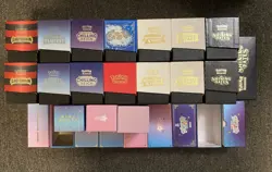 Assorted Lot of Pokemon ETBs (15x) and goddess story boxes (12x) EMPTY NO PACKS - Image 1