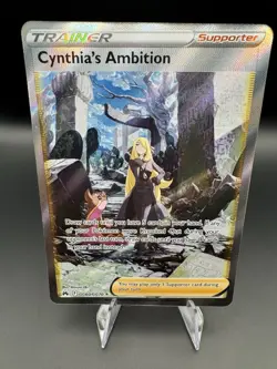 Cynthia's Ambition GG60/GG70 Pokemon Crown Zenith Galarian Gallery Near Mint - Image 1