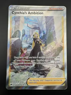 Cynthia's Ambition GG60/GG70 Pokemon Crown Zenith Galarian Gallery Near Mint - Image 3