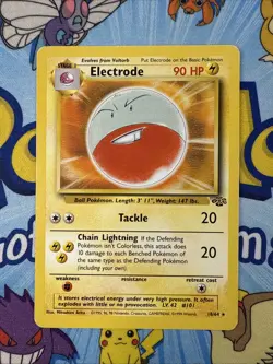 Pokemon TCG Electrode 18/64 Rare Unlimited Jungle Unlimited LP - Image 1