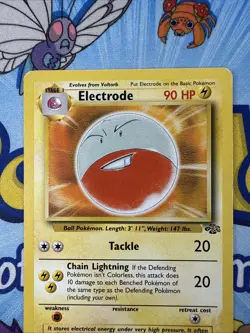 Pokemon TCG Electrode 18/64 Rare Unlimited Jungle Unlimited LP - Image 2