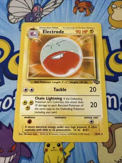 Pokemon TCG Electrode 18/64 Rare Unlimited Jungle Unlimited LP - Image 3