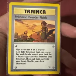 POKEMON BREEDER FIELDS - Neo Revelation Set - 62/64 - Uncommon - Pokemon - NM - Image 1