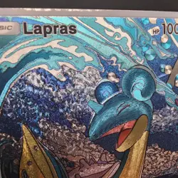 Pokemon Lapras Pocket TCG Custom Made Fan Art Holo With Texture - Image 2