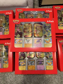 10x Pokemon TCG 151 4 Pack Mini Tins Sam’s Club (Factory Sealed - Fast Shipping) - Image 2