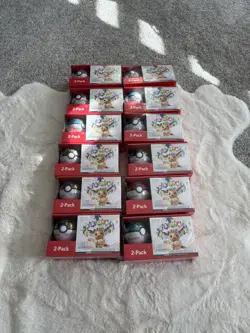 12X Pokemon TCG Prismatic Evolutions Sam’s Club Pokeball + ETB Bundle Sealed - Image 1