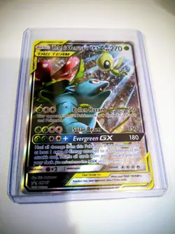 Celebi & Venusaur GX SM167 Tag Team Pokemon Black Star Promo - Image 1