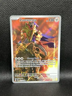Zamazenta 201/182 IR Destined Rivals Sv10 ILLUSTRATION RARE HOLO Pokemon English - Image 3