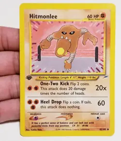 TCG POKEMON HITMONLEE 42/105 ◇ 1ST EDITION NEO DESTINY NM - Image 1